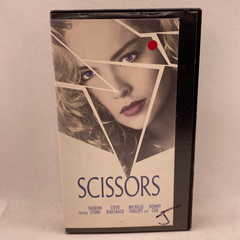 Scissors VHS Video Starring Sharon Stone 1991